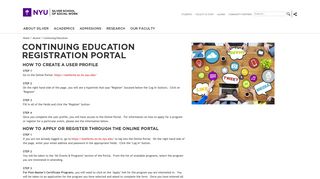 Online Portal - NYU Silver School of Social Work
