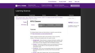 NYU Classes - NYU Stern
