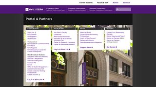 Portal & Partners | Current Students, Faculty & Staff ... - NYU Stern