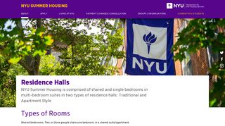 Residence Halls - NYU 2018 Summer Housing