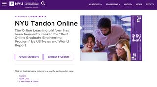 NYU Tandon Online | NYU Tandon School of Engineering