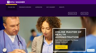 Online Master of Health Administration Program | NYU Wagner
