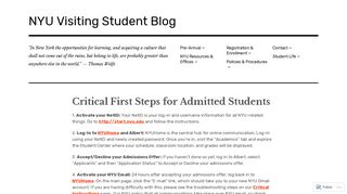 Critical First Steps for Admitted Students – NYU Visiting Student Blog