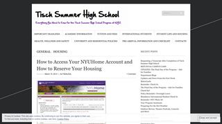 How to Access Your NYUHome Account and How to Reserve Your ...
