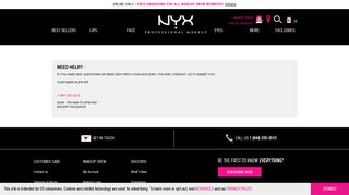 login-customer-service - Nyx