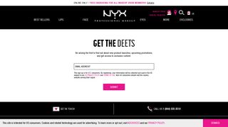 Email Sign-Up | NYX Professional Makeup