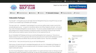 Unbeatable Packages - Mangawhai Golf Club