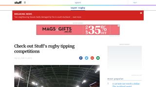 Check out Stuff's rugby tipping competitions | Stuff.co.nz