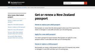 Get or renew a New Zealand passport | NZ Government - Govt.nz