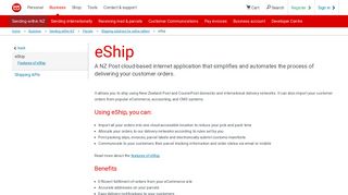 eShip | New Zealand Post