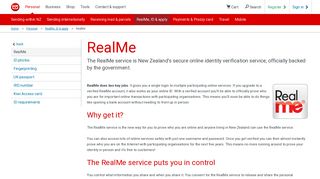 RealMe | New Zealand Post