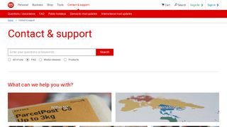 Contact & support | New Zealand Post