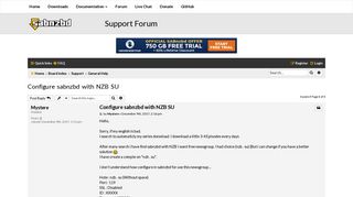 Configure sabnzbd with NZB SU - SABnzbd Forums