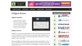 NZBgeek Review - Newsgroup Reviews