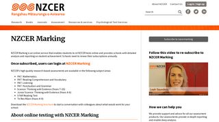 NZCER Marking | New Zealand Council for Educational Research