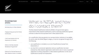 What is NZQA and how do I contact them? | Immigration New Zealand