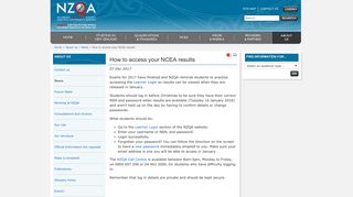 How to access your NCEA results » NZQA