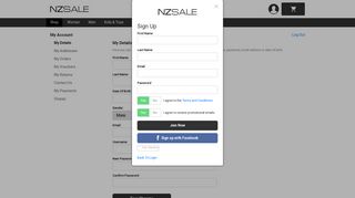 NZSALE - My Account