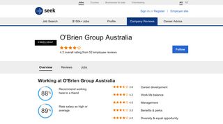 Working at O'Brien Group Australia: Australian reviews - SEEK