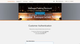 login - Oklahoma State University - Parking Portal