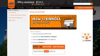 How to Enroll | Oklahoma State University-Oklahoma City