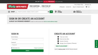 My Account - O'Reilly Auto Parts