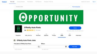 Jobs at O'Reilly Auto Parts | Indeed.com