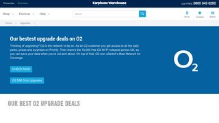 O2 Upgrade Deals | Carphone Warehouse