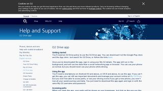 O2 | O2 Drive app | Help & Support