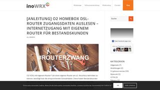 [Anleitung] o2 Homebox DSL-Router Zugangsdaten auslesen - inoWRX