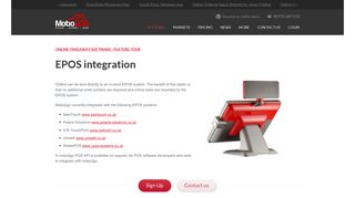Online and mobile ordering system - Features - EPOS Integration