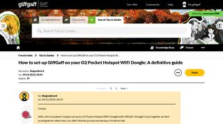 How to set-up GiffGaff on your O2 Pocket Hotspot W... - The giffgaff ...