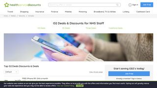 O2 Deals NHS Discounts
