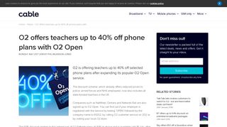 O2 offers teachers up to 40% off phone plans with O2 Open