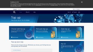 O2 | Pay As You Go mobile top-up | Top up online or set up an Auto ...