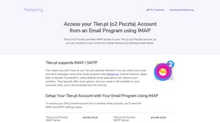 How to access your Tlen.pl (o2 Poczta) email account using IMAP