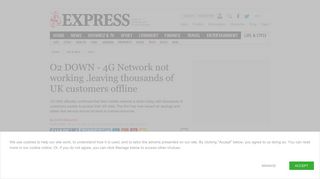 O2 DOWN - 4G Network not working as thousands of customers ...