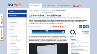 o2 HomeBox 2 installieren - so klappt die o2 WLAN Router Einrichtung