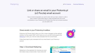 How to link or share email threads in your Prokonto.pl (o2 Poczta ...