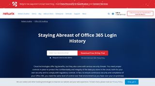 Retaining and Reporting on Office 365 Login History - Netwrix