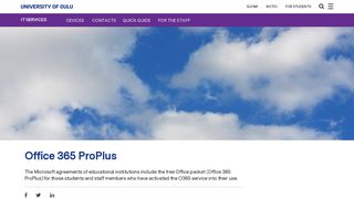 Office 365 ProPlus | IT services