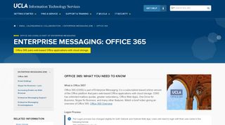 Enterprise Messaging: Office 365 | UCLA IT Services