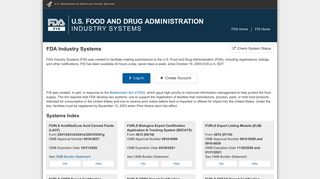 FDA Industry Systems