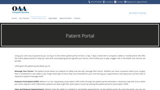 Patient Portal | OAA