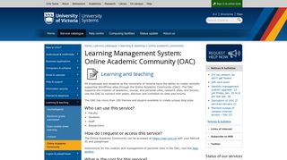 Online Academic Community - University of Victoria