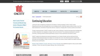 OACETT - Continuing Education