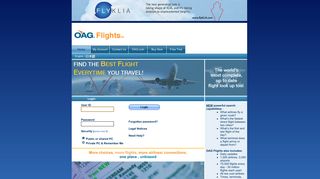 Login - OAG Flights