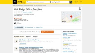 Oak Ridge Office Supplies 111 Robertsville Rd, Oak Ridge, TN 37830 ...