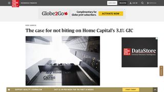 The case for not biting on Home Capital's 3.1% GIC - The Globe and ...
