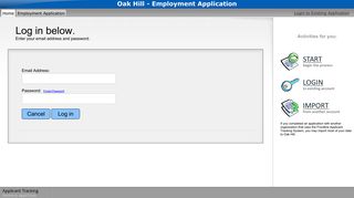 Oak Hill - Employment Application - applitrack.com